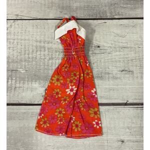 Barbie #2222 Best Buy Fashion‎ Orange Floral Jumpsuit Vintage 1978 Mattel